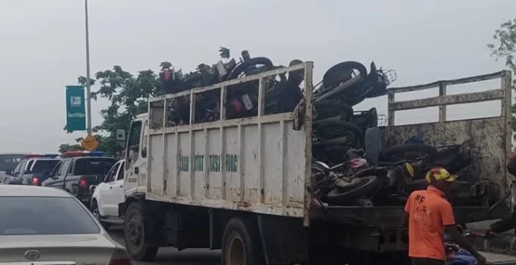 Lagos Taskforce Seizes 344 Commercial Motorcycles in a Week